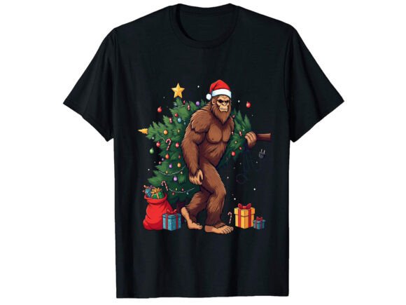Bigfoot Christmas Tree Lights Graphics Review