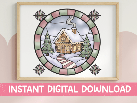 Christmas Cabin Stained Glass Winter Review