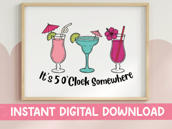 Its 5 OClock Somewhere Cocktails Graphics Review