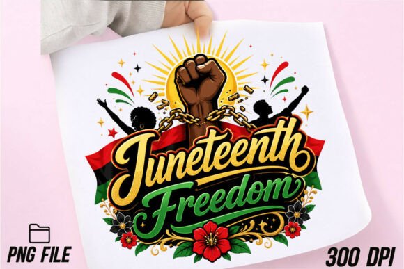 Juneteenth Freedom Black History PNG Graphics