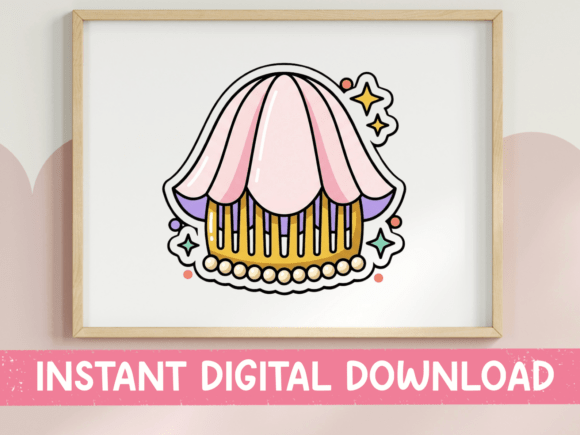 Pearl Oyster Shell Graphics for T-Shirt Designs