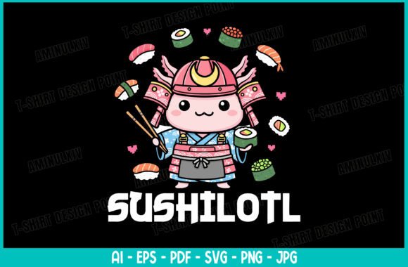 Sushilotl SVG: Cute Graphics & T-Shirt Designs