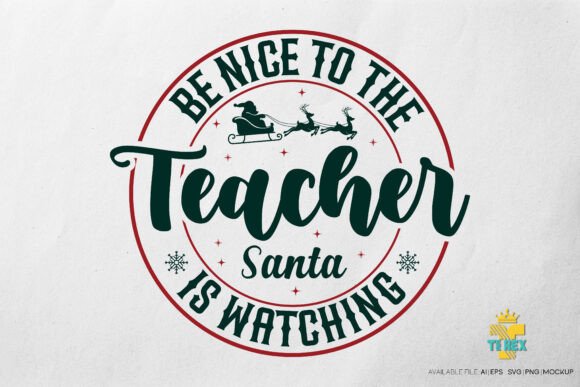 Teacher Santa Christmas T-Shirt Graphics Review